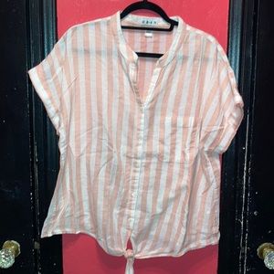 Cute button up top with tie